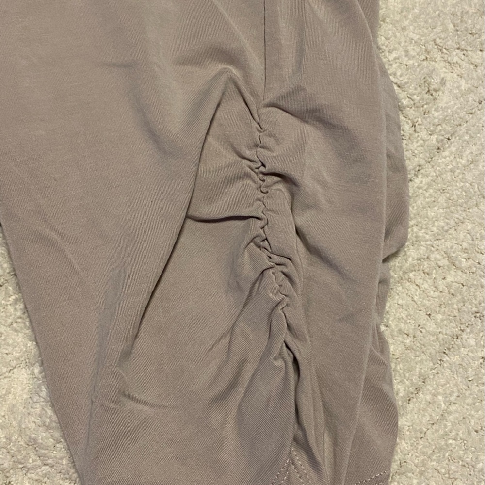 L | Express Taupe Drawstring Track Pants - Picture 3 of 6